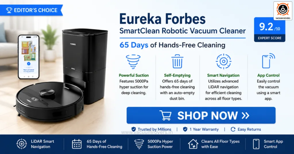 Eureka Forbes SmartClean Robotic Vacuum Review