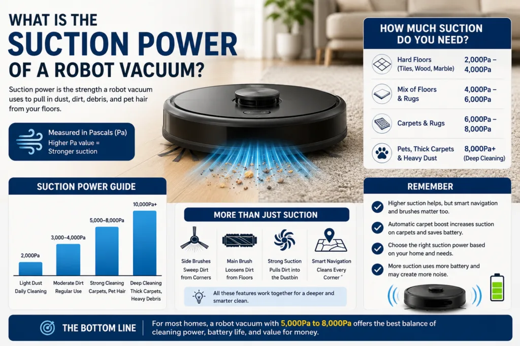 What Is the Suction Power of a Robot Vacuum