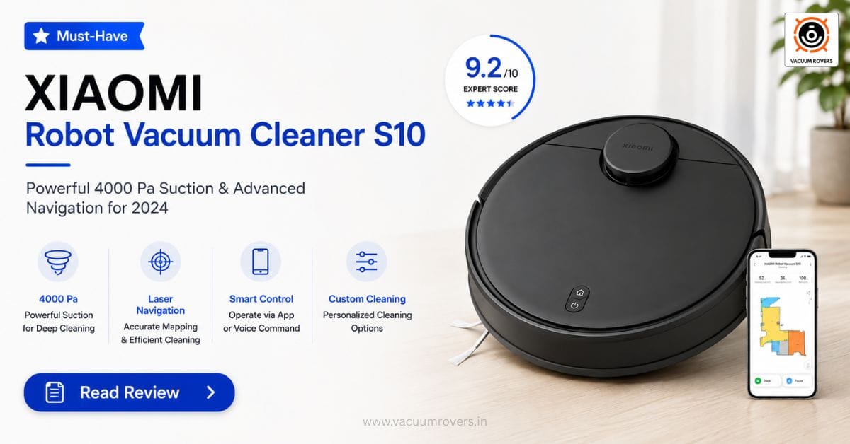 XIAOMI S10 Robot Vacuum Cleaner Review Powerful 4000 Pa Suction & Advanced Navigation