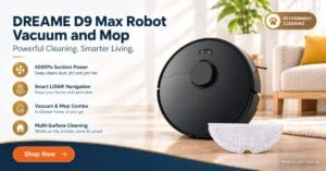 DREAME D9 Max Robot Vacuum Review – Power, Precision, and Pet-Friendly Performance